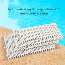 DHXIAMZ Premium UV Resistant Plastic Pool Drain Grate - Flexible Shower, Driveway & Patio Cover - 10PCS Overflow Grill Grid (20x100CM) for Outdoor Use