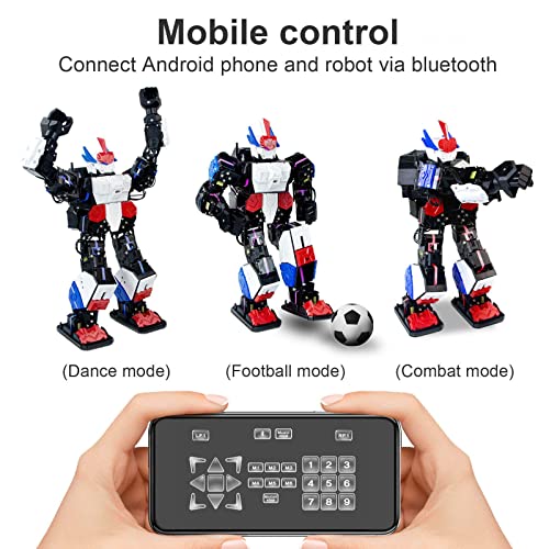 XiaoR Geek Humanoid Smart Robot Programmable RC Black