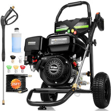 4200PSI Gas Pressure Washer 4.0GPM Gas Power Washer 212CC Gas Powered Washing Machine Commercial High Pressure Washer with 25ft Hose&5 Nozzles for Patio Garden Yard Vehicle,EPA/CARB/ETL