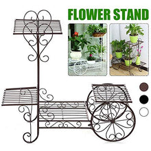 SIDUFHAOPKLL 4 Layers Plants Stand Flower Rack Metal Indoor Plant Shelves Multi-story Outdoor Floor Shelf Balcony(Black)