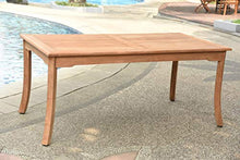 TeakStation 8 Seater Grade-A Teak Wood 9 Pc Dining Set: 71" Rectangle Table and 8 Devon Chairs (2 Arm & 6 Armless Chairs) #TSDSDV60