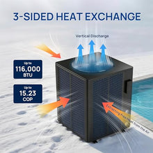 TURBRO 116,000 BTU Full DC Inverter Swimming Pool Heat Pump, 220-240V
