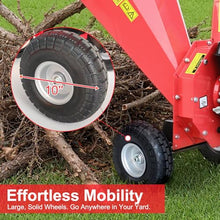 KARHDIR Wood Chipper Shredder Mulcher, 3-Blade Disc Cutter