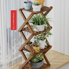 UNYQBFKM Plant Stand Indoor Corner Plant Stand 2/3/4 Tier Plant Shelf Plant Table Bamboo Plant Stand Foldable Planter Holder Flower Stand Display Rack,D-19 * 23 * 37cm