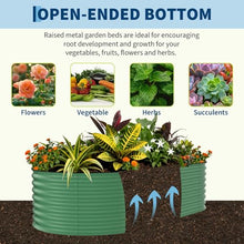 Festisoul Galvanized Raised Garden Beds, 8x4x1.5ft Rust Resistant Metal Planter Boxes, Outdoor Raised Bed for Vegetables Flowers Herbs, Easy Assembly All Weather, Set of 4