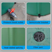 GPDJHRTI Rainwater Barrels, Foldable for Storage, Large Water Capacity, Strong Portability(Black,1000L)