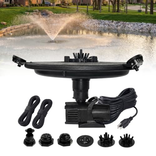 1/2 HP Floating Fountain & Aerator for Ponds and Lakes with 100 ft Cord