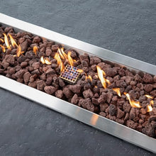 Elementi Hampton Propane Fire Pit Table Cast Concrete 56 x 32-in