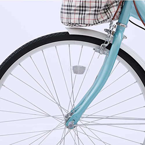 Gmlmes Beach Cruiser Bike with Basket 26" Wheels 7-Speed - 4 Colors