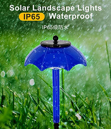 Garden Lights Umbrella Led Light Outdoor Waterproof Sunlight Garden Decoration Street Lights Powered Lawn Lamp