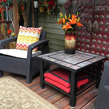 Outdoor Fire Pit 79cm/29.9" Wrought Iron Bonfire and Wood Brazier, Outdoor Garden Backyard Fireplace Barbecue Stove Square Table Set (Color : Kit-1) (Kit 2)