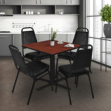 Regency Cain 48" Square Breakroom Table Cherry
