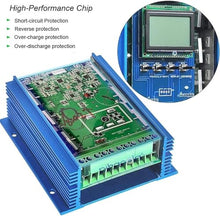 Erxewim 12V/24V/48V Smart Wind Solar Hybrid Controller, 2000W-12000W, LCD Display, MPPT Multifunctional Off Grid Wind Solar Controller, Renewable Energy Controller (12v 2000w)