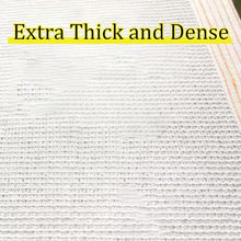 HYDBCNA White Shade Cloth for Garden, Mesh Tarp with Grommets 85% Sunblock