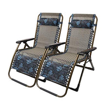 LOLOBFZL Lounge Chair, Patio Chairs Reclining Zero Gravity Garden Chair Folding Lounger Outdoor Beach Camping Portable Recliner Chair with Neck Pillow Support 200kg