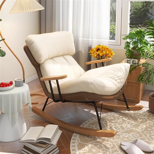 Rocking Chair Balcony Household Lazy Leisure Living Room Bedroom Adult Recliner Fall and Winter