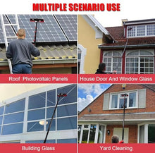 Cleaning Photovoltaic and Solar Panels, 12-36ft/3.6-10.8m Water Fed Extendable Brush, Water Fed Telescopic Brush, Suitable for Photovoltaic Panel Cleaningtrucks Windows,10.8m