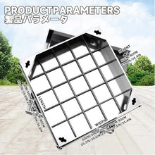 GJMDCMA Square Access Cover for Garden and Patio Pits 40 x 40 cm (15.7 x 15.7 inches) Waterproof & UV-Resistant Lid Ideal for Outdoor Use