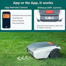 VNATWGOO Robot Lawn Mower, APP Controlled Automatic Mower, Self-Charging Robotic Lawn Mowers, Maximum 1500m Lawn Area