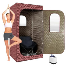 ZDGsrgWRG 3L Portable Sauna Tent Steamer Folding Chair Set Remote Control