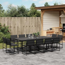 Keeushr 11 Piece Modern Patio Dining Set with Cushions, Weather Resistant Outdoor Dining Set and Garden Furniture with Table, Foldable Chair for Garden