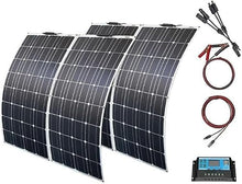 KZZAAO 1600 Watt Solar Panel Kit, 4Pcs 400W Flexible Solar Panel with Charge Controller, Lightweight Portable Monocrystalline Photovoltaic Panels
