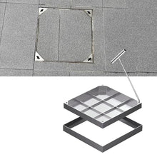 WXPWAMZ 70x90 cm Stainless Steel Inspect Cover 2.6 Ton Load Capaci Metal Access Panel for Driveways Patios and Streets