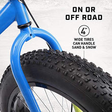 Mongoose Dolomite Fat Tire Mountain Bike 26 Inch Wheels Blue