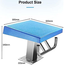 USZWBY Pool Diving Platform, Swimming Pool Diving Board with 304 Stainless Steel Base Anti Slip countertop Surface Inclined at 15°