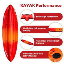 Garvee Fishing Kayaks 9.38FT Sit on Top Kayak for Adults with Paddle Sunset