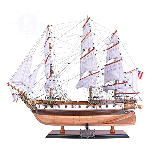 Old Modern Handicrafts USS Constellation Ship Model Red