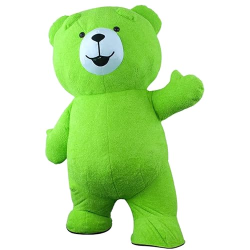 Generic Inflatable Plush Bear Costume Mint Green 8.53ft