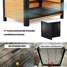 Wood Grain Aluminum Raised Planter with Rounded Safety Edges Metal Legs