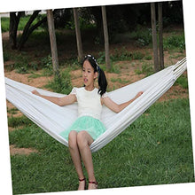 MaGiLL 1pc are You Looking for a Professional Camping Hammock Canvas Hammock Swing Swings Child Swing Indoor Hammock for Portable Hammocks Swing Outdoor Work Tool White