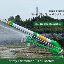 Wsexyy Agriculture Farm Irrigation Sprinkler, Irrigation Spray Gun, 360° Large-Area Watering Spray, 27-68m Range, 20.5-129.7LM3/H Flow Rate, for Garden, Farm, Lawn