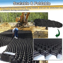2" HDPE Heavy Duty Gravel Grid for Landscape Property Path Slope Patio Erosion Control Soil Stabilization and Outdoor Ground Reinforcement System(6x10m(20x33ft))