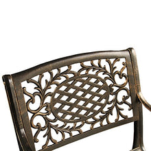 Oakland Living Contemporary Modern and Ornate Outdoor Mesh Lattice Aluminum 95 inch Bronze Oval Dining Set with Ten Chairs
