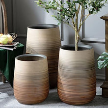 thalo Planter Pots Ceramic Floor-to-Ceiling Flowerpot Extra Large Creative Decoration Decoration Living Room Home Green Planting Tree High Deep Basin Plant Container Accessories (Color : B)