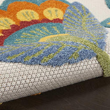 Nourison Home Aloha Multicolor 12' x 15' Area Rug - Easy Clean, Non Shedding, Bed Room, Living Room, Dining Room, Kitchen (12' x 15')