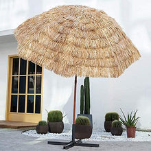 Parasol Umbrella Beach Umbrella Outdoor, Tropical Hawaiian Patio Straw Umbrella with 8 Sturdy Steel Ribs, Shading Grass Umbrella for Back Room (Size : 7.8FT) ()
