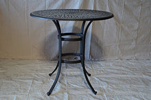 theWorldofpatio Elizabeth Cast Aluminum Powder Coated 5pc Bar Table Set Antique Bronze