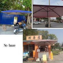 EUQKKWLOY Adjustable Outdoor Patio Umbrella 2x2m, 2.5x2.5m, 3x3m - Rectangular Beach Parasol, Garden Canopy, Sunshade, Blue, Height Adjustable, UV Protection, Durable, Stylish