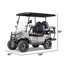 Kandi America Electric Cruiser for Adults 4 Passenger - 5,000-Watt Motor - Electric Cart - Heavy Duty Golf Cart - Matte Black
