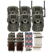 Stealth Cam 36MP Fusion Max Cellular Trail Camera Bundle with Solar Panel, Mounting Post, 32GB Memory Card, and Card Reader (6-Pack)