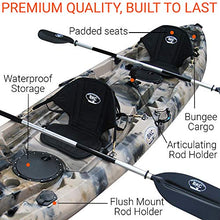 BKC TK219 Tandem Fishing Kayak Camo