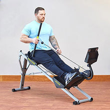 Total Gym Foldable Incline Rowing Machine with 6 Resistance Levels, Black