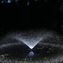 POND BOSS PRO Floating Fountain with Lights 1/2 HP 5000 GPH Pump Black