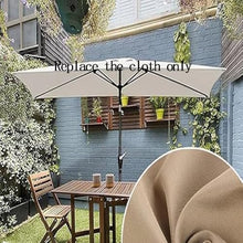 Replacement Canopy for 6.5'x10' Patio Umbrella - Waterproof Rectangular Parasol Top Cover UV-Resistant Fabric Easy Installation for Market Tables Outdoor Shade Solution,Black-300x200cm/10x6.5ft
