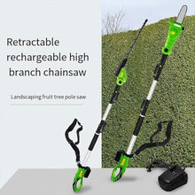 Qiokoith Cordless Hedge Trimmer 20V Rechargeable Electric Shrub Trimmer with Battery and Charger, Lightweight Telescopic Design, 3-Speed ​​Adjustable Chain