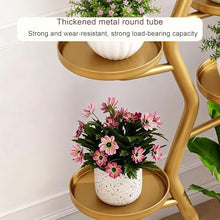 ARTUNV Tall 6 Tier Corner Plant Stand With Wheels, Sturdy Metal Flower Shelving Unit For Multiple Pots(Color:White)
